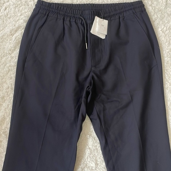 Sandro Black Dress Pants Elegant Straight-Cut Design - Picture 12 of 15